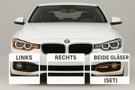 Scheinwerferglas links / Fahrerseite – BMW 8er Reihe (Coupé / Cabrio / Gran Coupé)